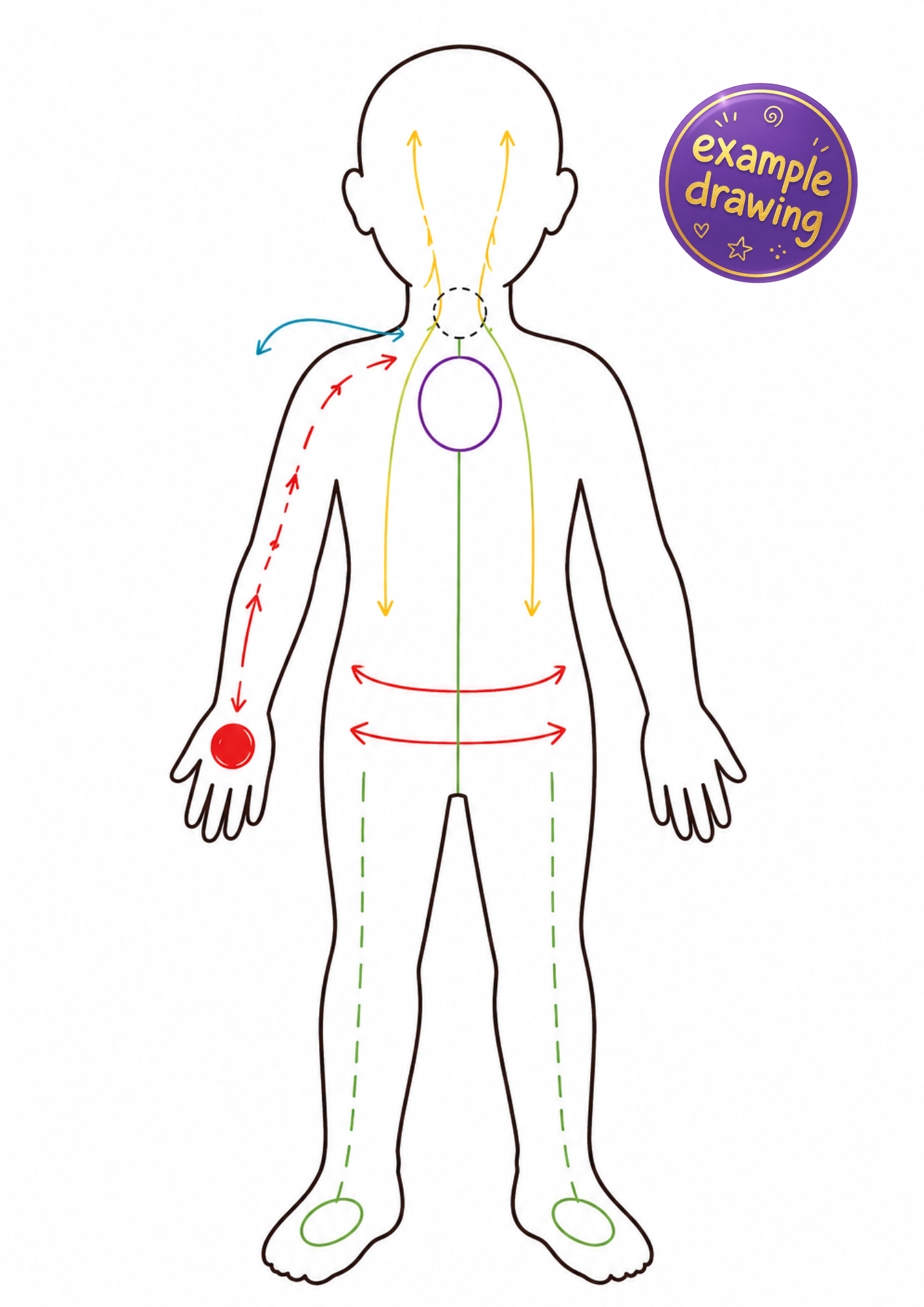 Fun FREE Printable Body Awareness Coloring Worksheet