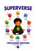 Fun FREE Printable Emotional Regulation WorkSheet: Processing 1