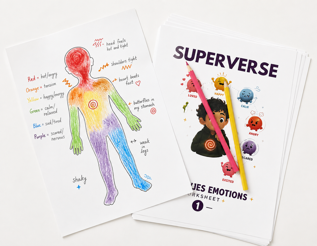 Fun FREE Printable Body Awareness Coloring Worksheet