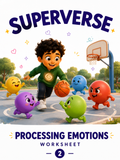 Fun FREE Printable Emotional Regulation WorkSheet: Processing 2