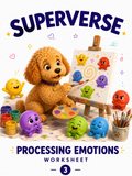 Fun FREE Printable Emotional Regulation WorkSheet: Processing 3